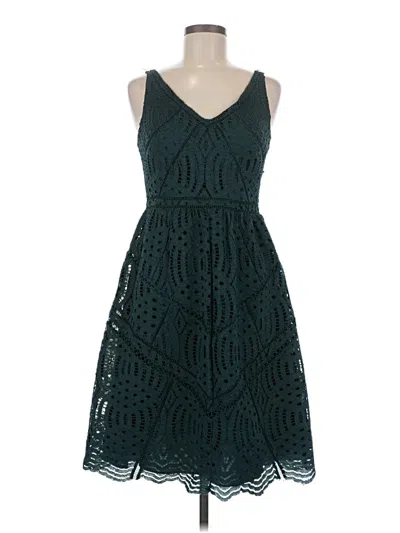 Pre-owned Ann Taylor Cocktail Dress In Teal