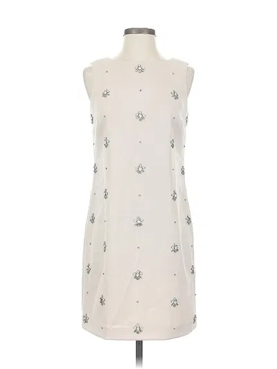 Pre-owned Ann Taylor Cocktail Dress In White