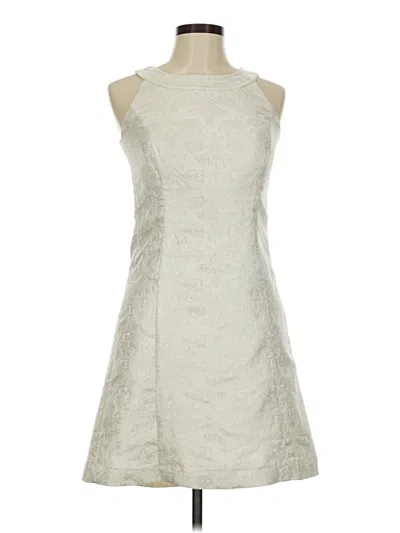 Pre-owned Ann Taylor Cocktail Dress In White