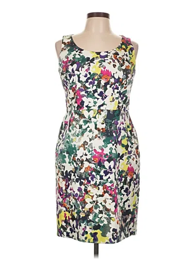Pre-owned Ann Taylor Cocktail Dress In White
