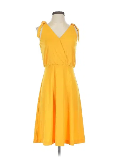 Pre-owned Ann Taylor Cocktail Dress In Yellow