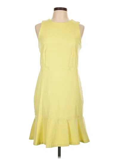 Pre-owned Ann Taylor Cocktail Dress In Yellow