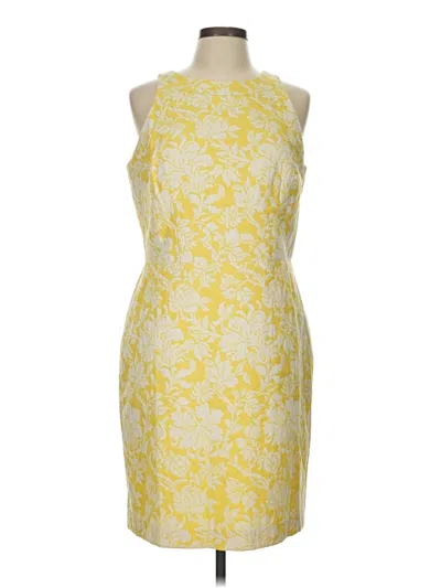 Pre-owned Ann Taylor Cocktail Dress In Yellow