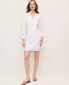 Ann Taylor Collared Shift Dress In Neutral