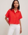 Ann Taylor Cotton Eyelet Shirt