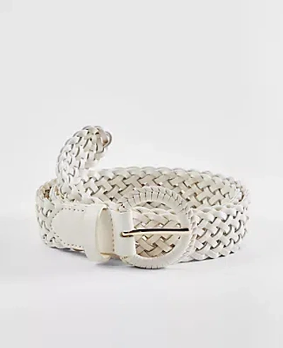 Ann Taylor Covered Buckle Woven Belt