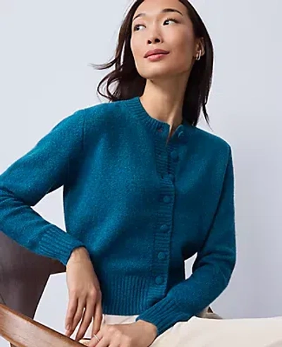 Ann Taylor Cozy Crew Neck Cardigan