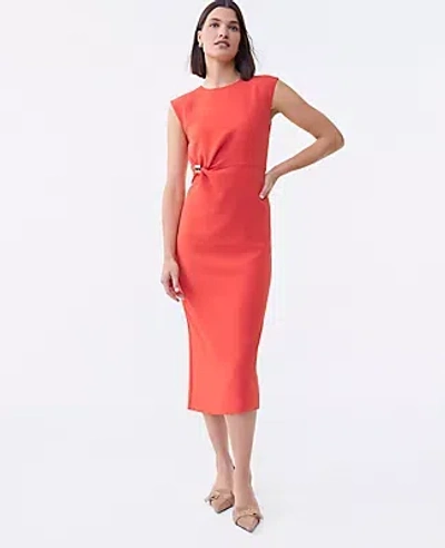 Ann Taylor Crepe Twist Sheath Dress