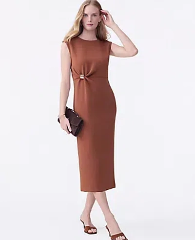 Ann Taylor Crepe Twist Sheath Dress