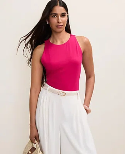 Ann Taylor Crew Neck Halter Tank Top