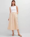 Ann Taylor Crew Neck Mixed Media Flare Dress