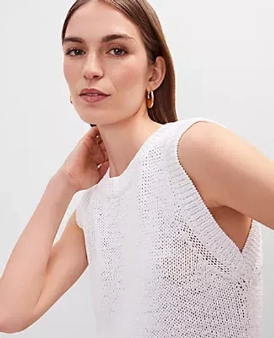 Ann Taylor Crew Neck Sweater Shell Top