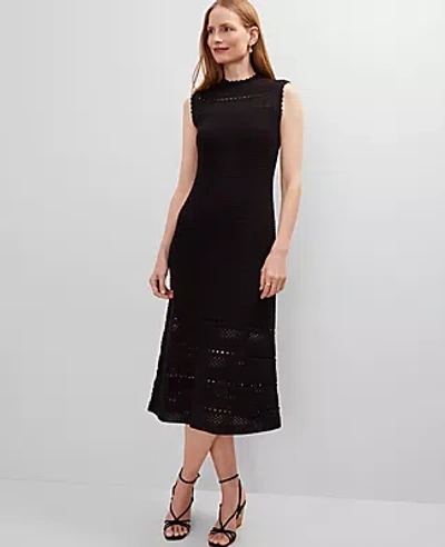 Ann Taylor Crochet Midi Dress