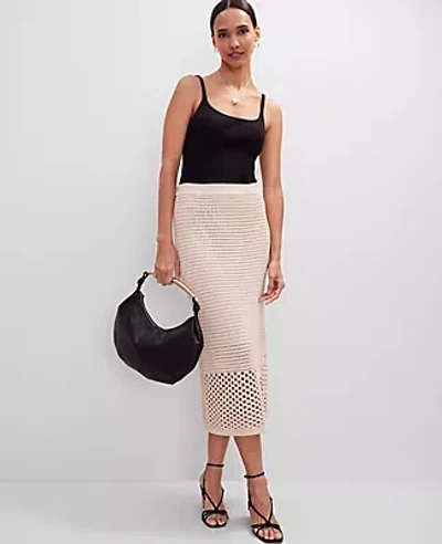 Ann Taylor Crochet Pencil Skirt