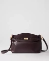 Ann Taylor Croco Small Belted Clutch In Brown