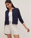 Ann Taylor Cropped Open Cardigan