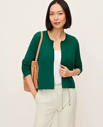 Ann Taylor Cropped Open Cardigan