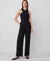 Ann Taylor Crossover Halter Jumpsuit In Black