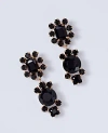 Ann Taylor Crystal Drop Earrings In Black