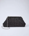 Ann Taylor Crystal Embellished Clutch In Black
