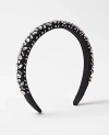 Ann Taylor Crystal Embellished Headband In Black