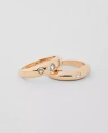 Ann Taylor Crystal Ring Set In Gold