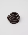 Ann Taylor Crystal Rosette Brooch In Black