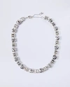 Ann Taylor Crystal Statement Necklace In Silver