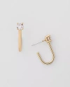 Ann Taylor Crystal Stud Earrings In Gold