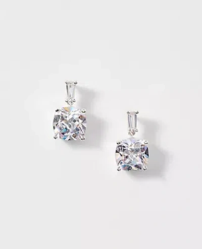 Ann Taylor Crystal Stud Earrings In Silver
