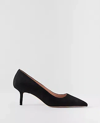 Ann Taylor Daphne Suede Pump In Black