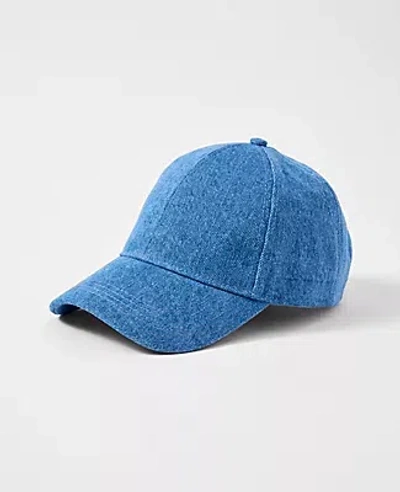 Ann Taylor Denim Baseball Cap In Blue