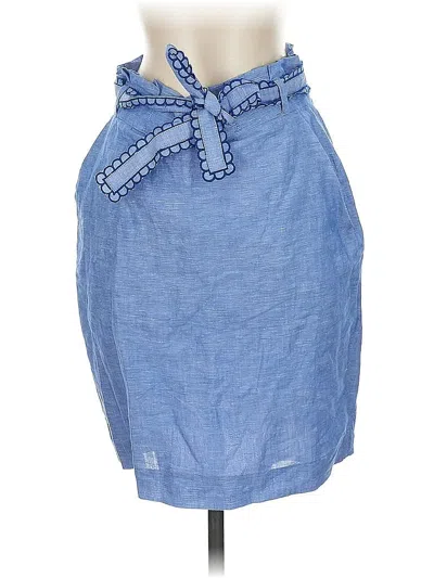 Pre-owned Ann Taylor Denim Skirt In Blue
