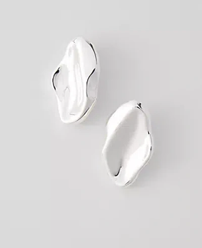 Ann Taylor Disc Drop Earrings In Metallic