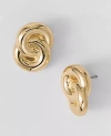 Ann Taylor Double Link Stud Earrings In Gold