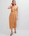Ann Taylor Petite Draped Midi Sheath Dress