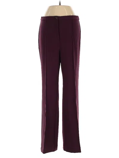 Pre-owned Ann Taylor Dress Pants In Burgundy