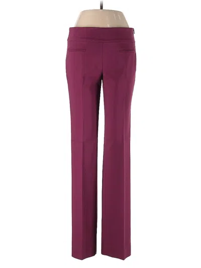 Pre-owned Ann Taylor Dress Pants In Burgundy