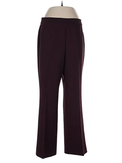 Pre-owned Ann Taylor Dress Pants In Burgundy