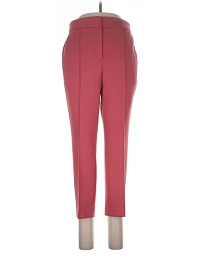Pre-owned Ann Taylor Dress Pants In Burgundy