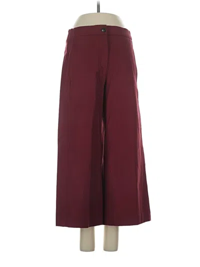 Pre-owned Ann Taylor Dress Pants In Burgundy