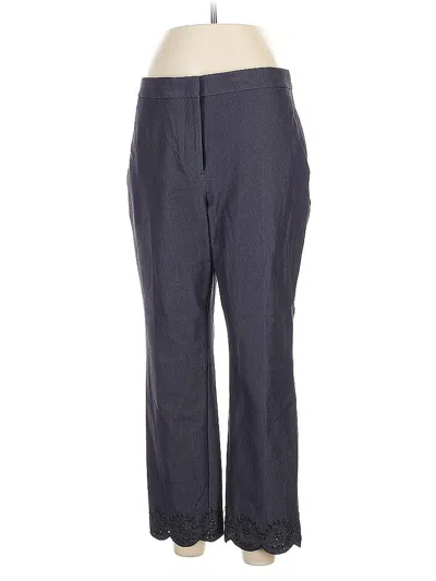 Pre-owned Ann Taylor Dress Pants In Gray
