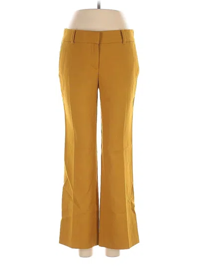 Pre-owned Ann Taylor Dress Pants In Yellow