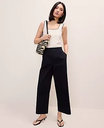 Ann Taylor Easy Fit Pleated Ankle Pant In Black