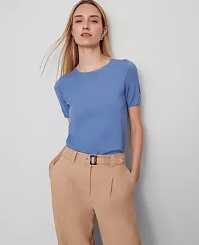 Ann Taylor Easy Sweater Tee In Blue