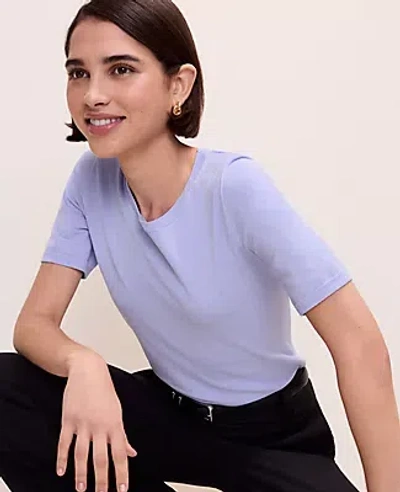 Ann Taylor Easy Sweater Tee In Blue