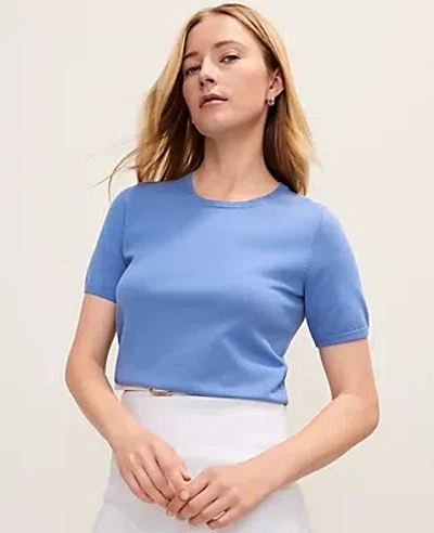 Ann Taylor Easy Sweater Tee In Blue