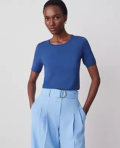 Ann Taylor Easy Sweater Tee In Calm Shores
