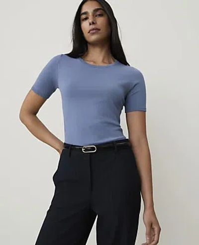 Ann Taylor Easy Sweater Tee In Cool Dusk