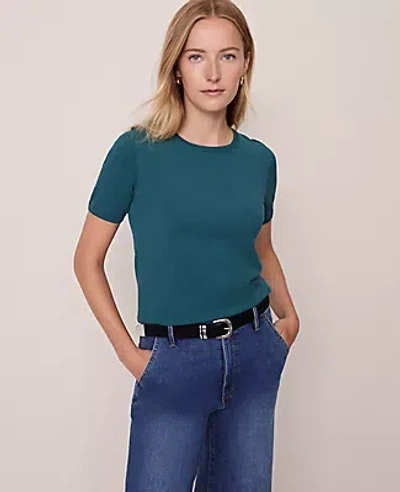 Ann Taylor Easy Sweater Tee In Green